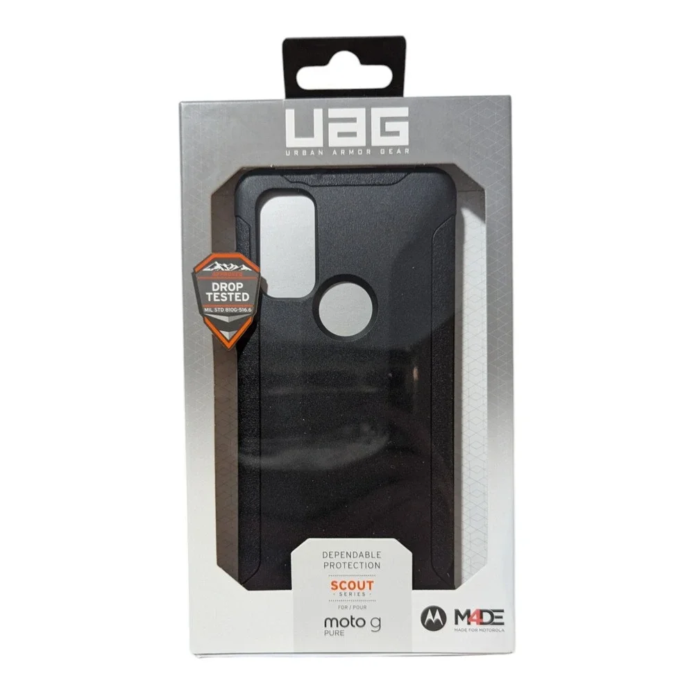 Q4. UAG‎ Urban Armor Gear Scout Series Case for Motorola Moto G Pure (Black)
